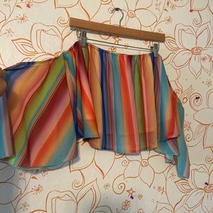 Rainbow crop top